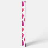 Coque Samsung Galaxy Coeurs griffés rouges et roses modernes Valentine  (Côté gauche)