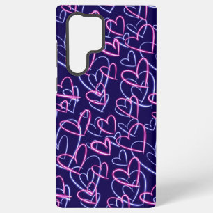Coque Samsung Galaxy Cœurs Néon