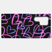 Coque Samsung Galaxy Cœurs Néon (Verso Horizontal)