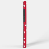 Coque Samsung Galaxy Coeurs romantiques | Nom du monogramme personnalis (Côté droit)