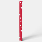 Coque Samsung Galaxy Coeurs romantiques | Nom du monogramme personnalis (Côté gauche)