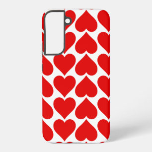Coque Samsung Galaxy Coeurs rouges Motif, Romantique, Amour