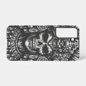 Coque Samsung Galaxy Coiffe de crâne aztèque par BurnsInHell (Verso Horizontal)