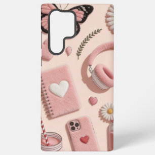Coque Samsung Galaxy Collage de coquette esthétique rose