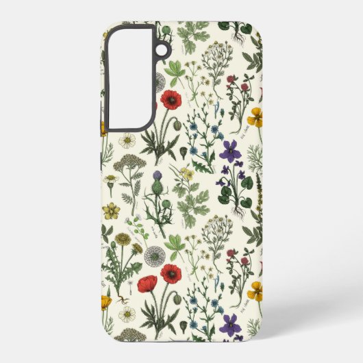 Coque Samsung Galaxy Collage de fleurs sauvages (Verso)