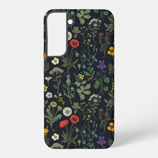 Coque Samsung Galaxy Collage de fleurs sauvages (Verso)
