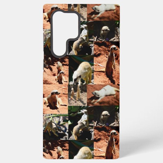 Coque Samsung Galaxy Collection de suricates Photo Collage, (Verso)