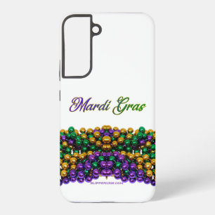 Coque Samsung Galaxy Colliers de perles Mardi Gras SlipperyJoe's violet