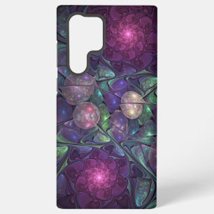 Coque Samsung Galaxy Coloré brillant Art Abstrait Fractal moderne