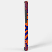 Coque Samsung Galaxy Coloré orange et bleu fractal (Côté droit)