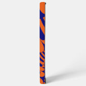 Coque Samsung Galaxy Coloré orange et bleu fractal (Côté gauche)