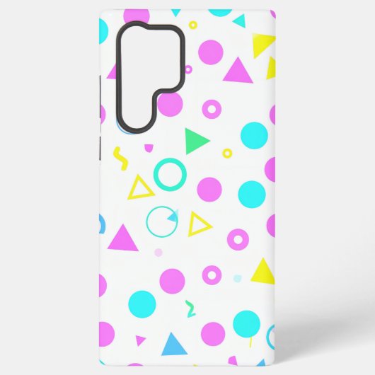 Coque Samsung Galaxy Colorful 80s Memphis Geometric Shapes (Verso)