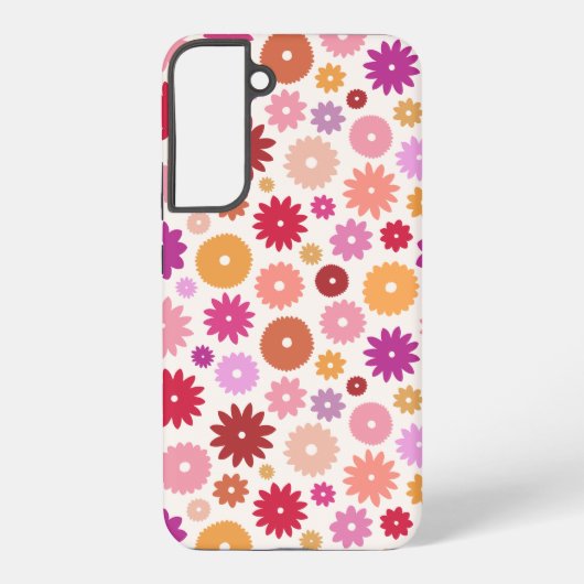Coque Samsung Galaxy Colorful Blooms Pattern (Verso)