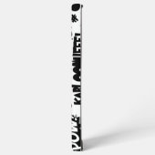 Coque Samsung Galaxy Commandes comiques en noir et blanc (Côté gauche)