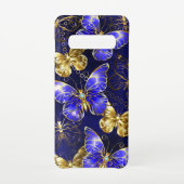 Coque Samsung Galaxy Composition avec papillons Sapphire (Dos)