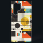 Coque Samsung Galaxy Composition des formes géométriques colorées<br><div class="desc">Cercles colorés,  carrés et lignes,  composition artistique abstraite moderne.</div>