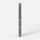 Coque Samsung Galaxy Conception Abstraite Argent Métallisé pour (Côté droit)