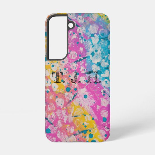 Coque Samsung Galaxy Conception abstraite de multicolore brillant (Verso)