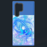 Coque Samsung Galaxy Conception abstraite du vol d'oiseaux<br><div class="desc">Oiseau volant design d'art abstrait, couleurs violet, bleu et vert.</div>