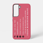 Coque Samsung Galaxy Conception Carte de visite promotionnelle de votre (Verso)