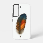 Coque Samsung Galaxy Conception colorée en plumes (Verso)