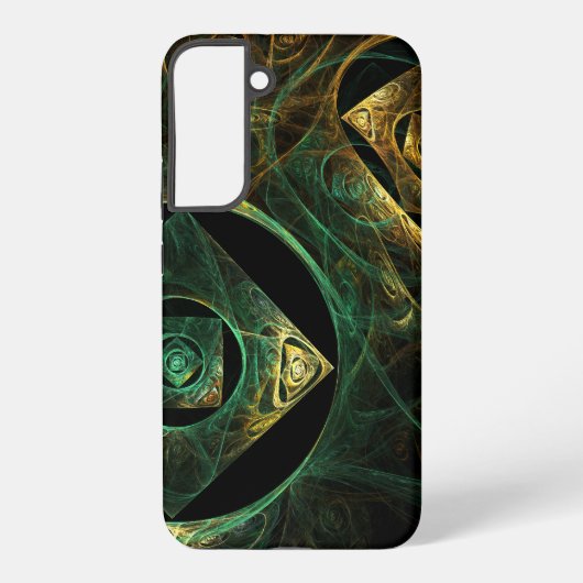 Coque Samsung Galaxy Conception d'art fractal abstrait de vibrations ma (Verso)