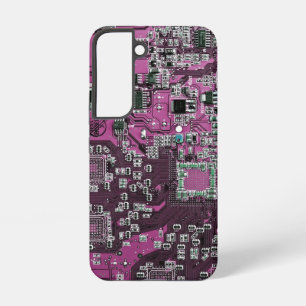 Coque Samsung Galaxy Conception de carte de circuit imprimé violet pour