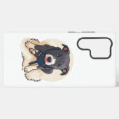 Coque Samsung Galaxy Conception de dessin animé de chiot Pitbull mignon (Verso Horizontal)