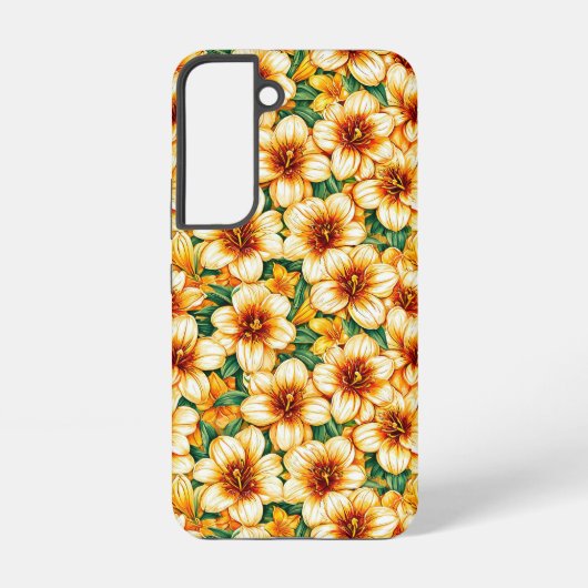 Coque Samsung Galaxy Conception de fleurs printanières douces florales (Verso)