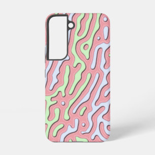 Coque Samsung Galaxy Conception de gribouillis abstrait pastel Kawaii