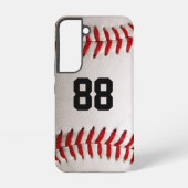 Coque Samsung Galaxy Conception de joueur de baseball avec numéro de ma (Verso)