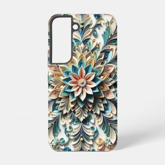 Coque Samsung Galaxy Conception florale 3D (Verso)