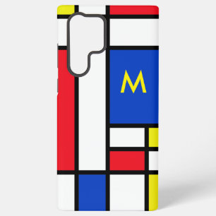 Coque Samsung Galaxy Conception géométrique inspirée par Mondrian Art A