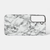Coque Samsung Galaxy Conception Marbre blanc en pierre (Verso Horizontal)