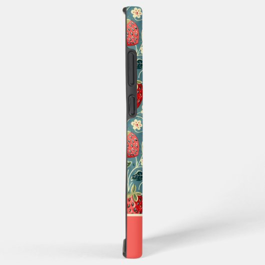 Coque Samsung Galaxy Conception mignonne de fraise avec nom personnalis (Côté droit)