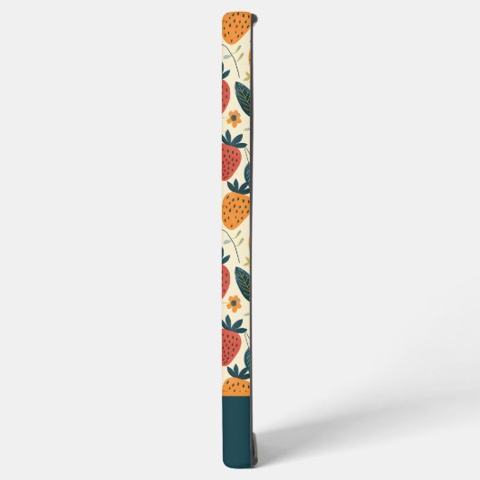 Coque Samsung Galaxy Conception mignonne de fraise avec nom personnalis (Côté gauche)