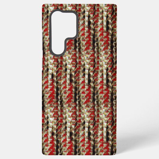 Coque Samsung Galaxy Conception moderne abstraite de motif numérique 12 (Verso)
