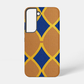 Coque Samsung Galaxy Conception moderne de Motif géométrique Brown et b
