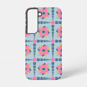 Coque Samsung Galaxy Conception vibrante de carrelage géométrique
