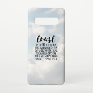 Coque Samsung Galaxy S10 Confiance dans les proverbes du Seigneur 3:5-6