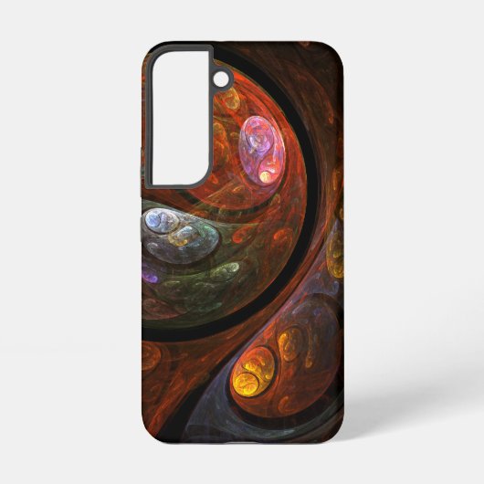 Coque Samsung Galaxy Connexion fluide Art abstrait cosmique moderne (Verso)