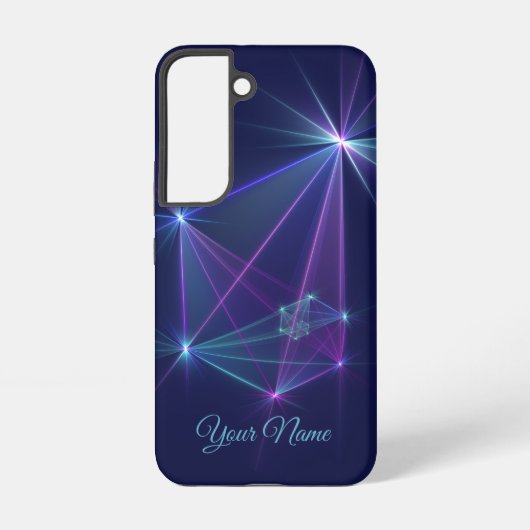 Coque Samsung Galaxy Constellation, nom d'art fractal abstrait fantasti (Verso)