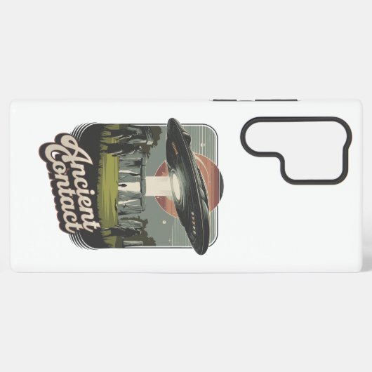 Coque Samsung Galaxy Contact ancien - Mystère extra-terrestre à Ston (Verso Horizontal)