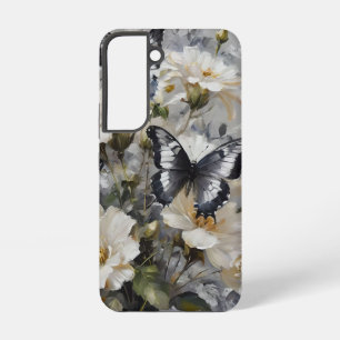 Coque Samsung Galaxy "Contraste Élégant : Papillons Noirs Et Blancs