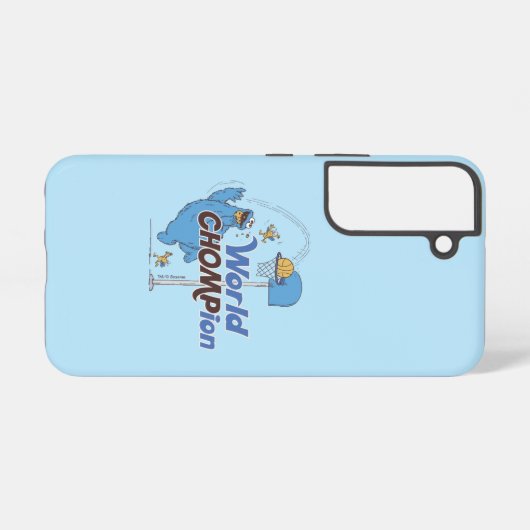 Coque Samsung Galaxy Cookie Monster | Tirer sur des cerceaux de basket- (Verso Horizontal)