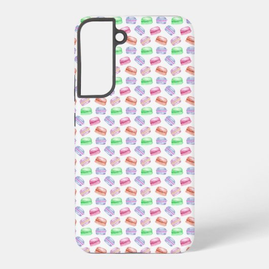 Coque Samsung Galaxy Cookies Motifs colorés Macarons Dessert (Verso)