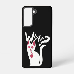 Coque Samsung Galaxy Cool Drôle Plaisanterie Minimale Cartoonish White