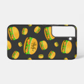 Coque Samsung Galaxy Cool et amusant yummy burger motif Monogramme (Verso Horizontal)