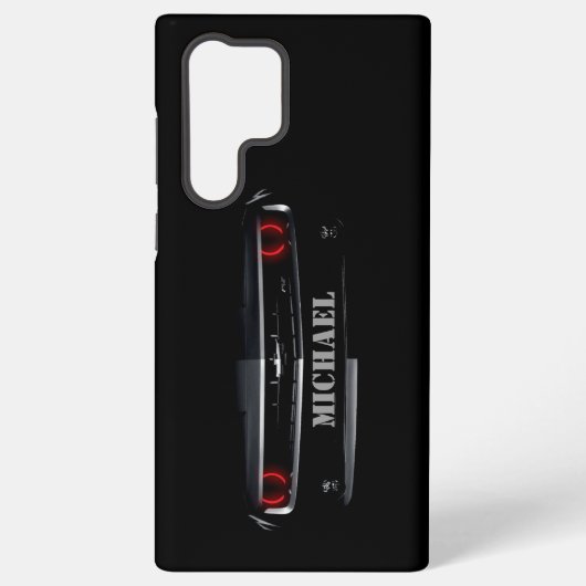 Coque Samsung Galaxy Cool personnalisé noir Chevy Camaro Votre nom (Verso)