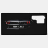 Coque Samsung Galaxy Cool personnalisé noir Chevy Camaro Votre nom (Verso Horizontal)